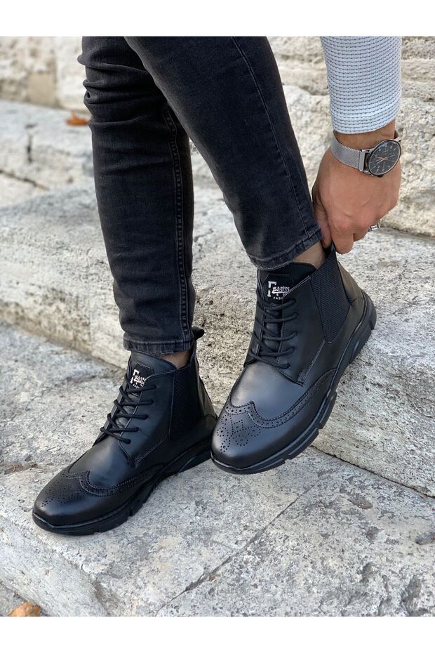 Erkek Hakiki Deri Bot - 4