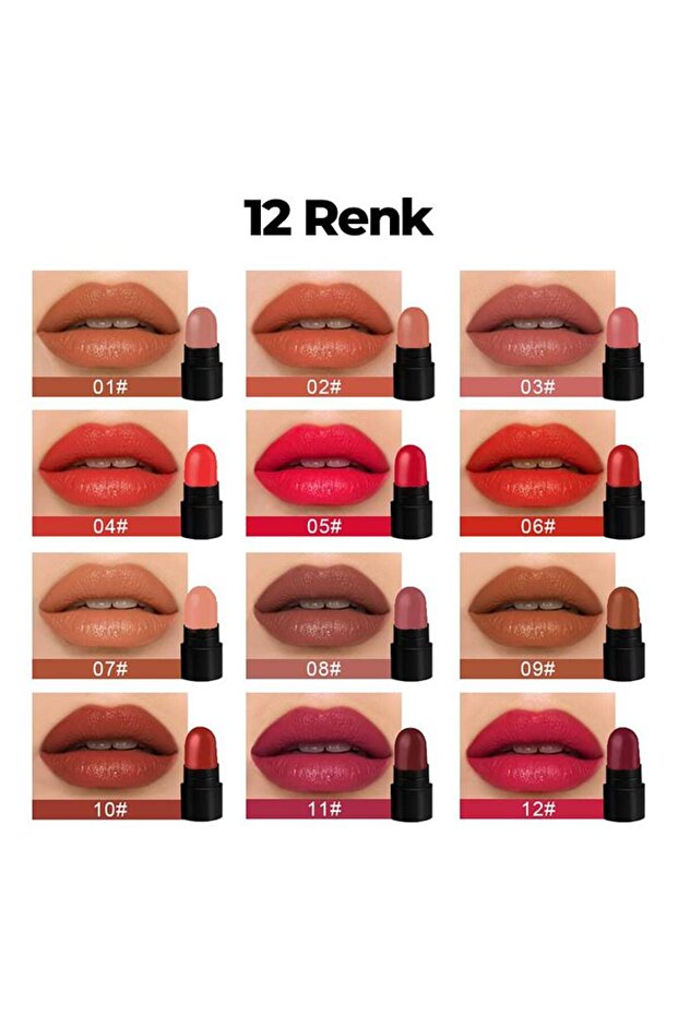 12'li Mini Kuru Ruj Seti - 3