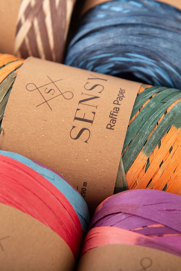 Premium Multi Ebruli 290 Metre Rafya İp Çanta İpi Raffia İp Kağıt İp Supla İpi - 7