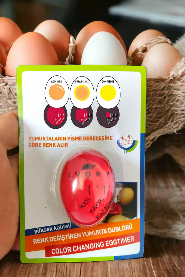 Dublör Yumurta Zamanlayıcı, Egg Timer,Pişirme Haşlama Süresi Aparatı - 1