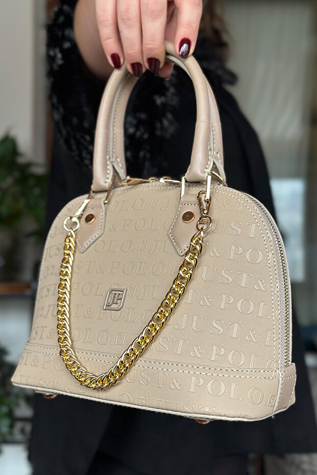 Special Series Print Pattern Hand and Shoulder Bag 4076-Gd -Sand Gzd