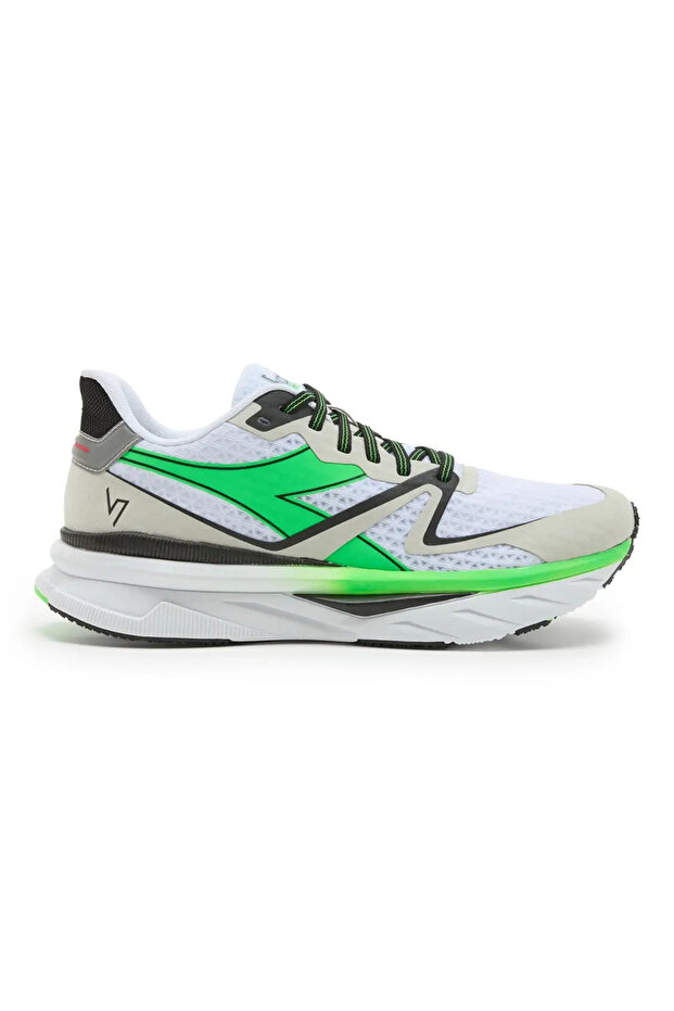 Men Atomo Lace Up Running Shoes, White