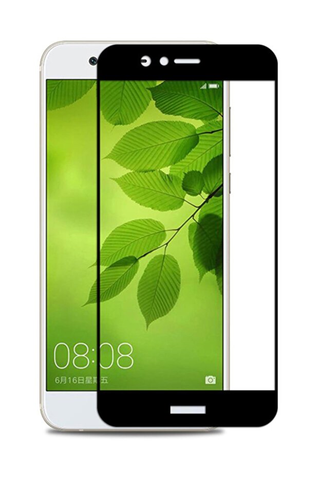 Huawei Nova 2 Plus - واقي شاشة مقوى بإطار أسود - 1