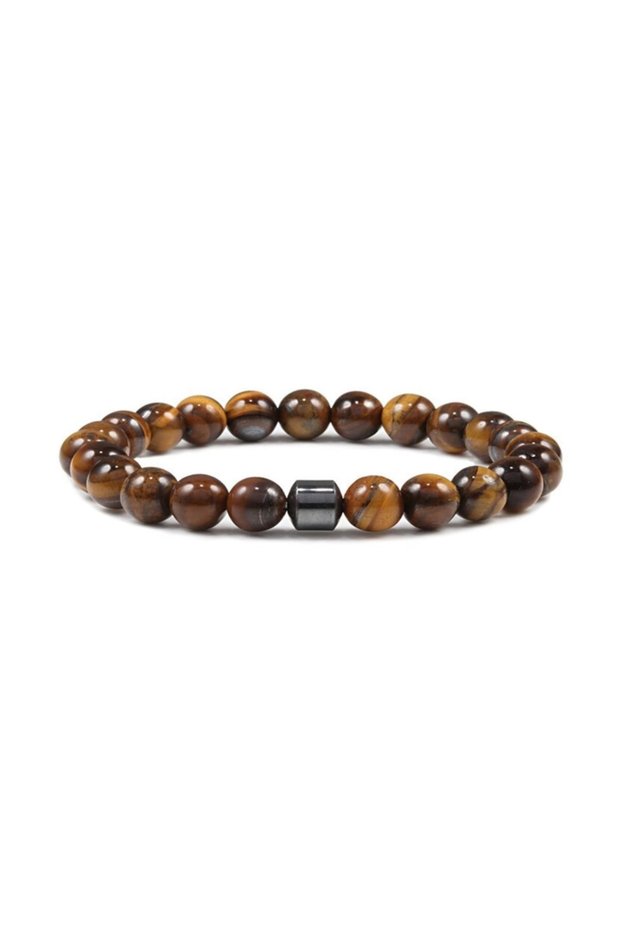 Pipe Hematite Stone Tiger Eye Natural Stone Bracelet