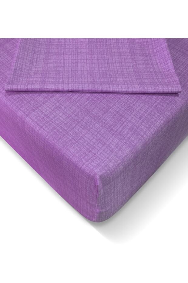طقم ملاءات مطاطية مقاس 120x200 سم من Ranforce - أرجواني