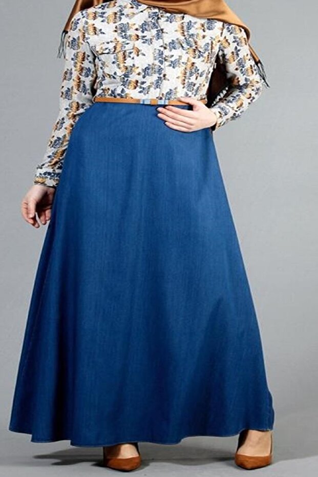 Kadın Mavi Elbise - 2