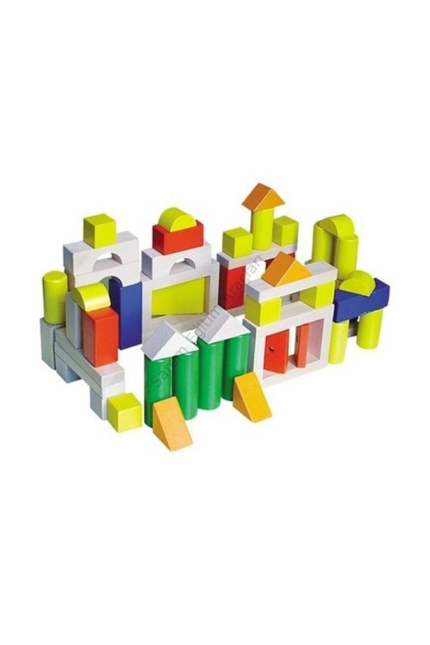 Toys Kindergarten-nursery-children's Wooden Block 100 Pieces Kindergarten Wooden Montessori Games