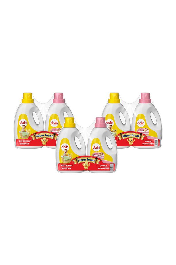 Sıvı Deterjan 1200 ml Çamaşır Yumuşatıcısı 1200 ml X 3 Adet - 1