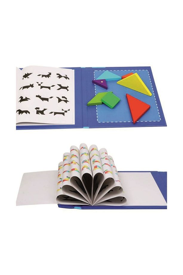 Mıknatıslı Tangram Kitabı Puzzle Yapboz - 2