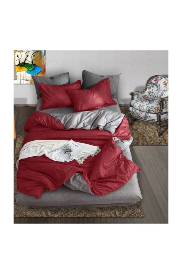Moda Deluxe %100 Pamuklu Çift Kişilik Nevresim Takımı Doğal Pamuk - 2