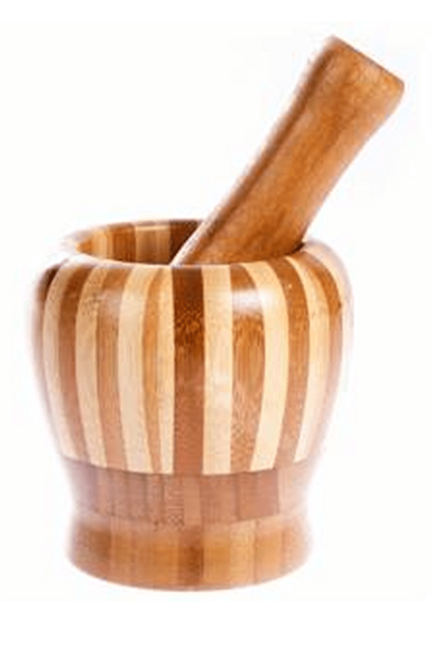 Bambu Ahşap Sarımsak Ezeceği Havan - 1