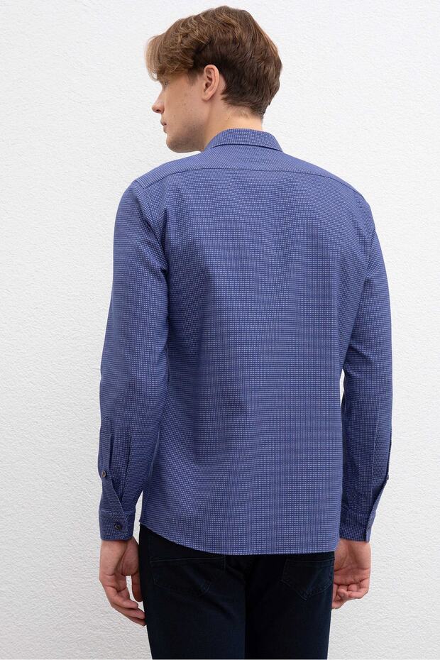 Lacıvert Erkek Gömlek - 3