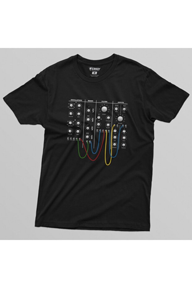 Ανδρικό μπλουζάκι Modular Synth Chest Panel - 4