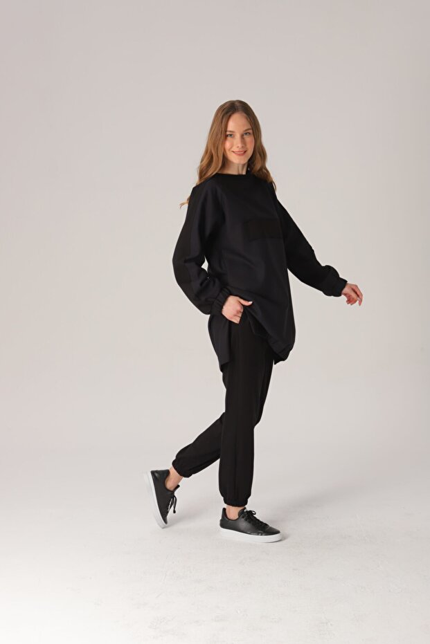 Şerit Detaylı Oversize Takım - 2