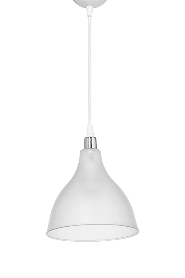 Solid Mika Tekli Tavan Sarkıt Avize Şeffaf Buzlu Mutfak Hol Cafe İşletme - 6