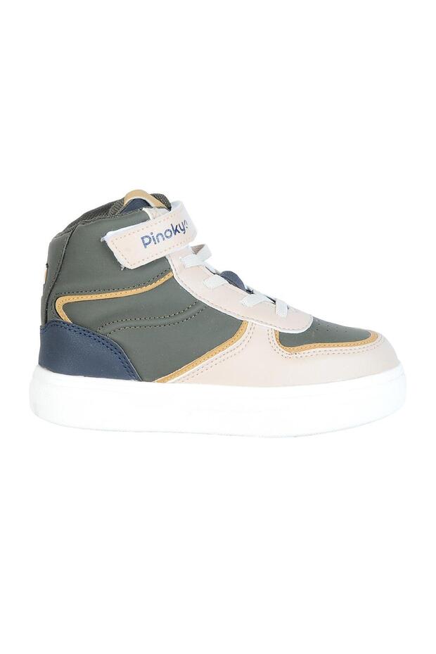 Chicago Khaki Velcro High Top Boys' Sports Shoes