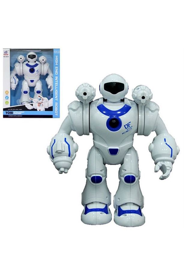 Sesli Ve Işıklı Savaş Robotu Mavi - 2