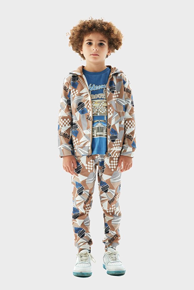 Bg Store سويت شيرت منقوش للأولاد 23pfwnb3413