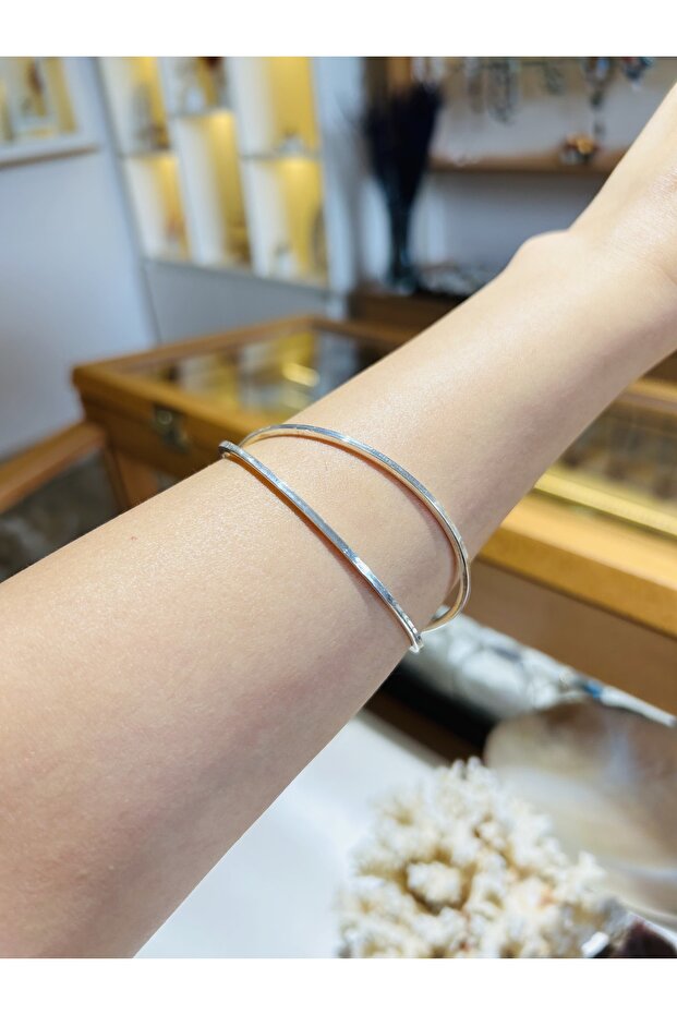 2'li Gümüş Bilezik - 1