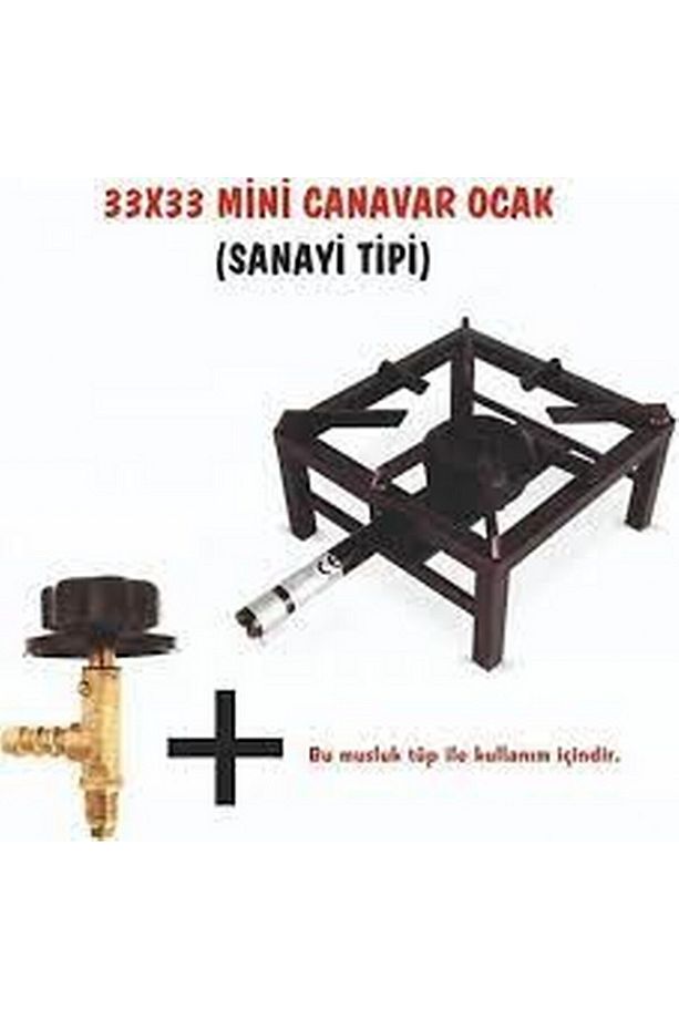 Canavar Volkan Ocak Ahçı Aşcı Ocağı Döküm Mutfak Tüpü Uyumlu - 1