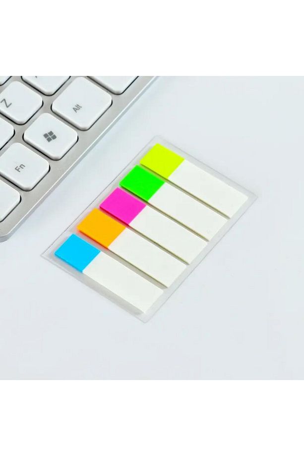 5 Renk Yapışkanlı Transparan Postit Film İndex 125 Yaprak - 3