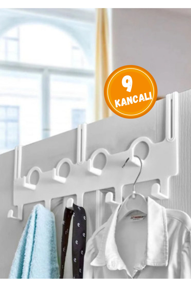 Multi-Purpose Door Back Hanger with 9 Hooks - 1