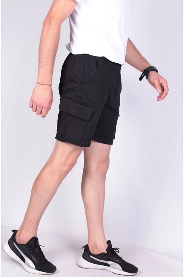 Erkek Regular Fit Kargo Cepli Şort - 1