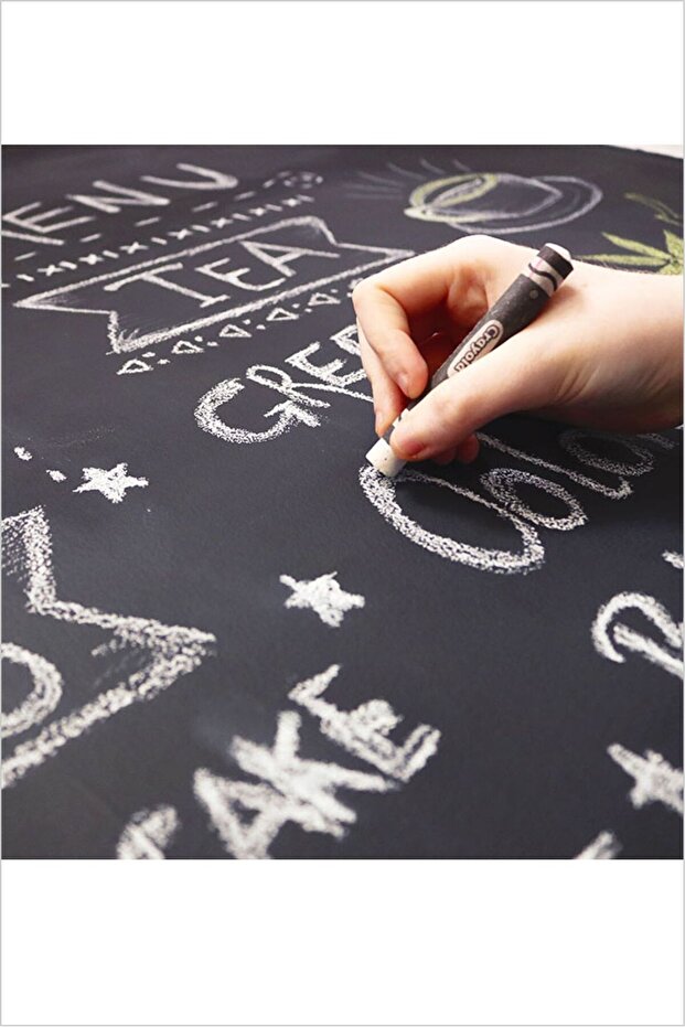 Chalkboard Black Foil Wall Furniture Sticker
