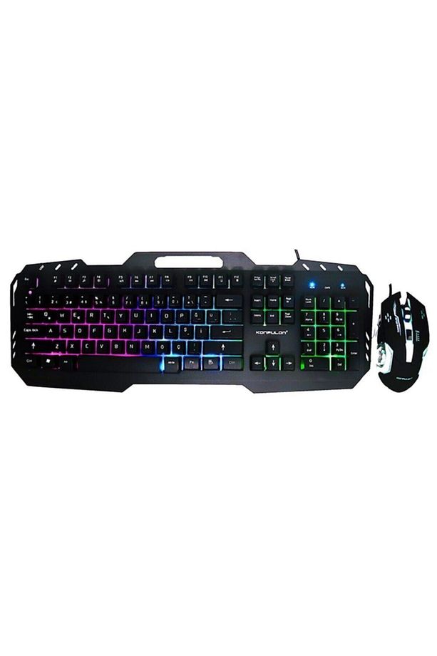 Rgb 4in1 Gaming Klavye Mouse Kulaklık Mouse Pad Seti Oyuncu Seti Gamer Işıklı 4 In 1 Set Q Mouse Pet - 2