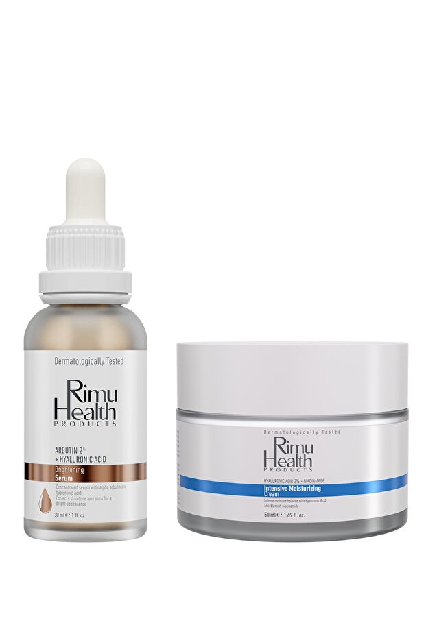 Rimu Health Products Cilt Tonu Eşitleyici Aydınlatıcı Nemlendirici Krem Ve Lekeli Ciltler Için Cilt Serumu (ARBUTİN)