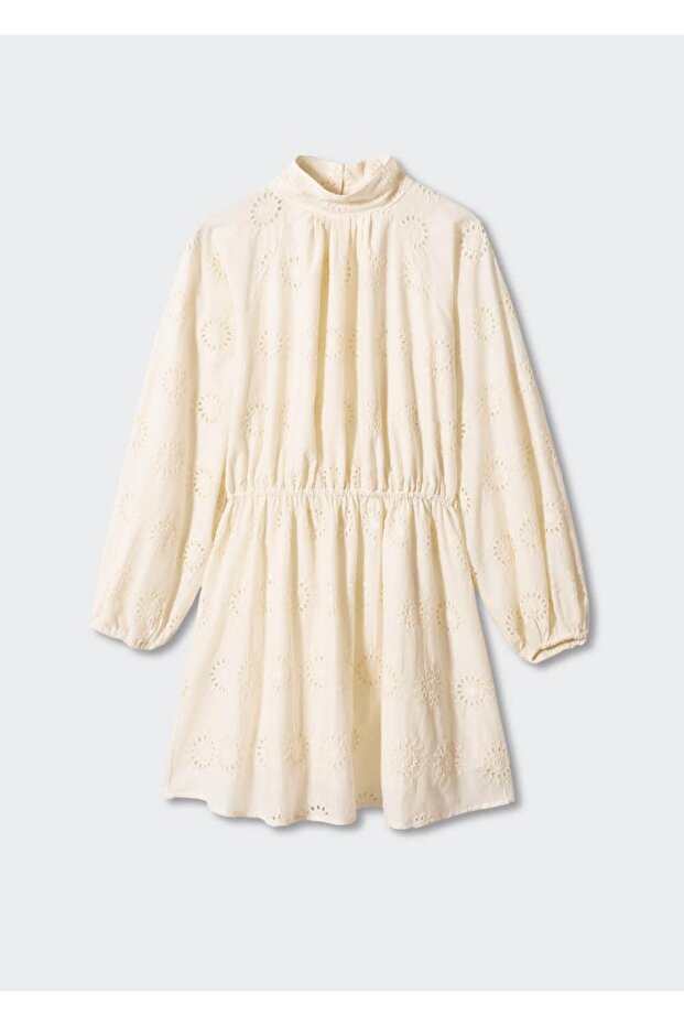 Durchbrochenes, detailliertes Baumwollkleid - 3