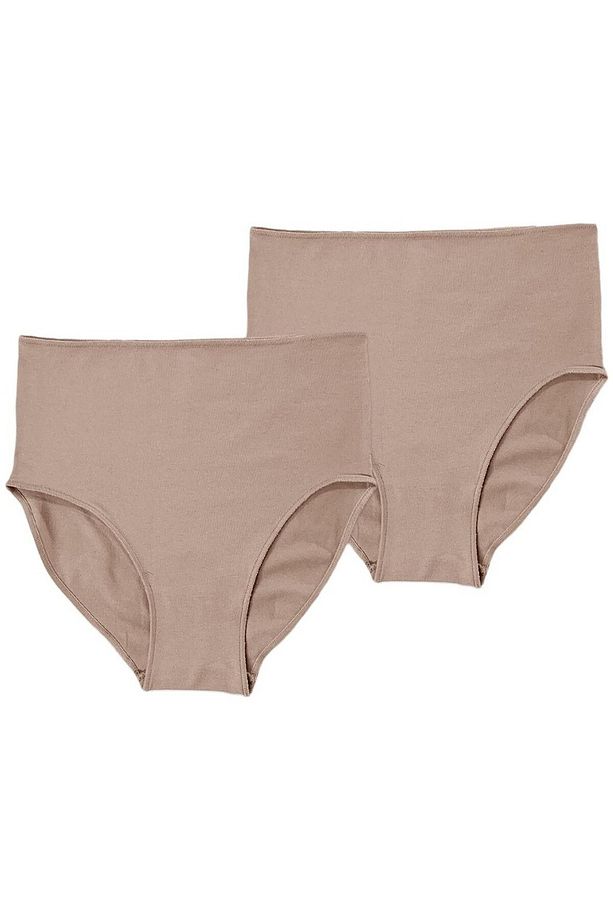 Kadın 2'li Paket Yüksek Bel İz Yapmayan Modal Slip - 3