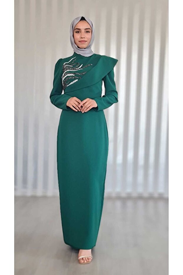 KREP KUMAŞ ELBİSE - 1