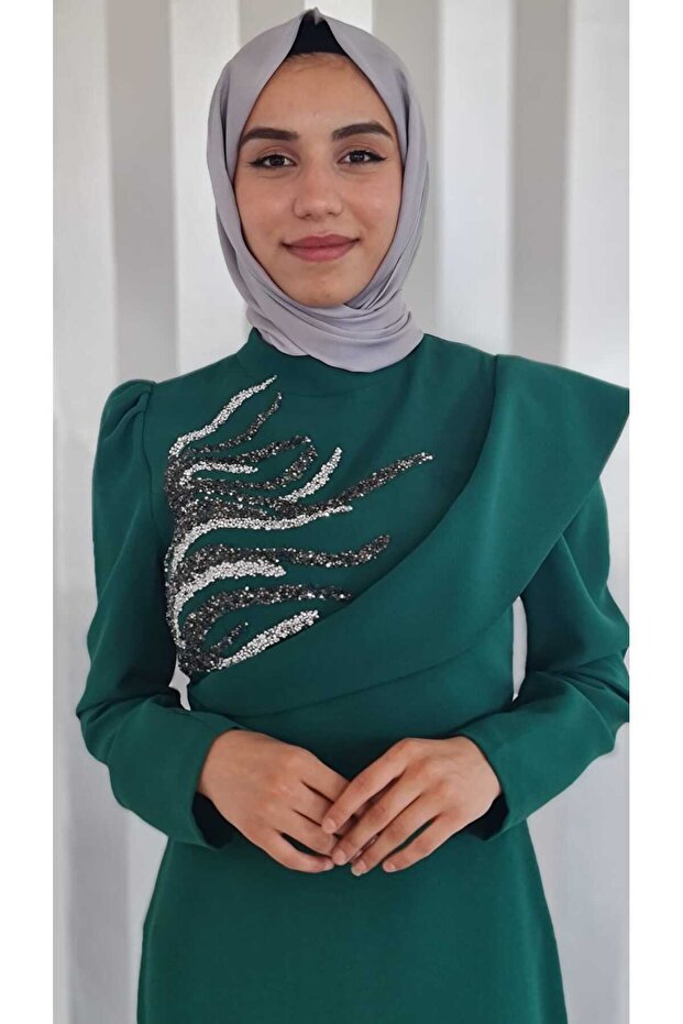 KREP KUMAŞ ELBİSE - 2