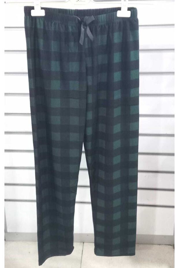 Süet Tek Alt Pijama - 1