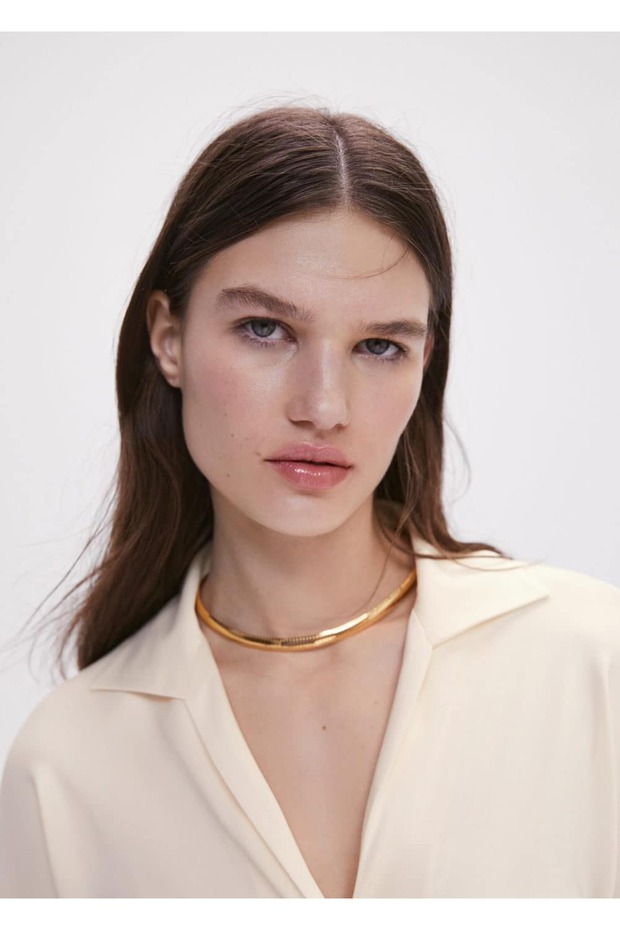 Bedene Oturan Drape Gömlek - 5