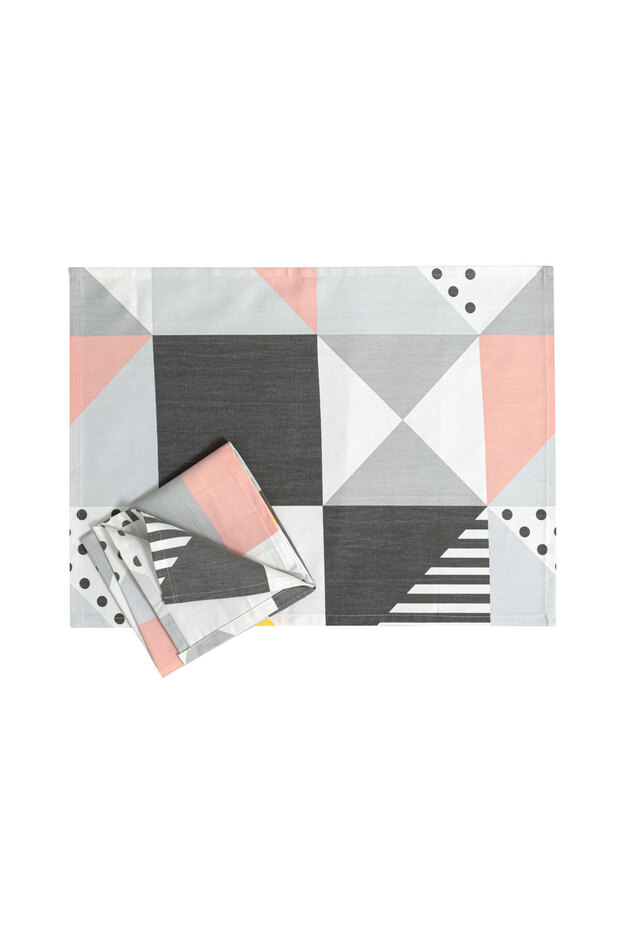 Cotton Collection Upholstery 2-Piece Kitchen Napkin Checkers