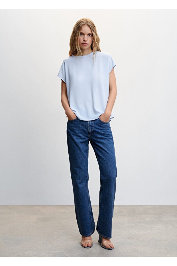 Kontrast Parçalı Bluz - 2