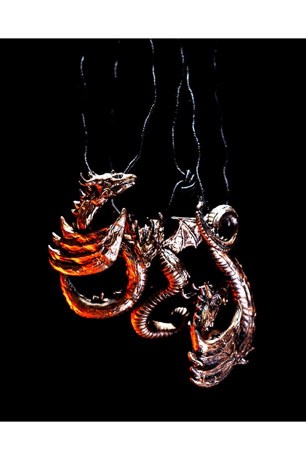 Game of Thrones Drogon Boyalı Kolye - 2