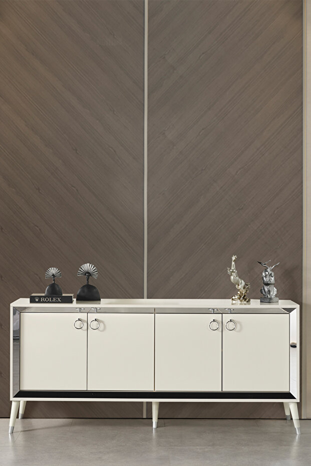 Lotus Silver Modern Konsol - 1