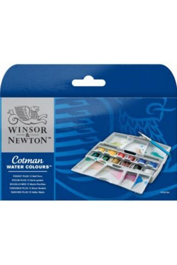 Winsor & Newton Cotman Plus Cep Tipi Suluboya Seti 12' Li - 4