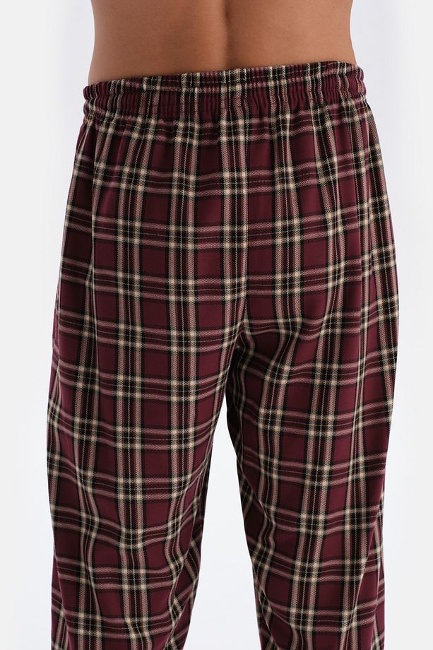 Multıcolor Ekose Dokuma Pantolon Pijama Altı - 5
