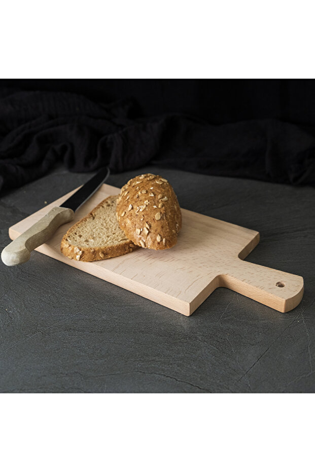 Solid Cutting Board with Wooden Handle 30 Cm