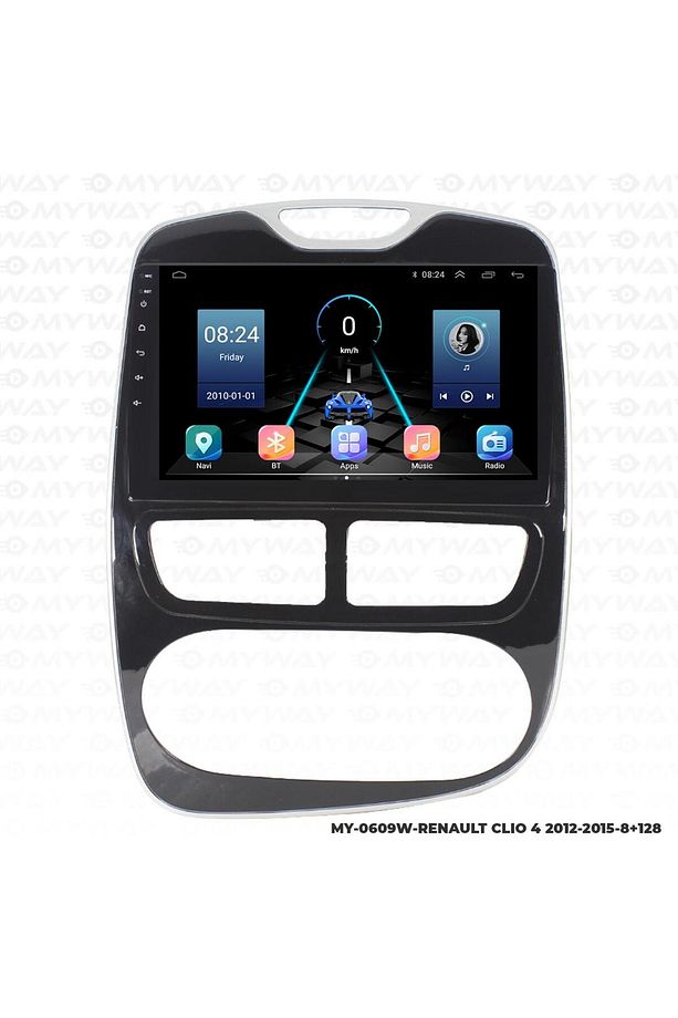 RENAULT CLİO 4 ANDROİD 12 MULTİMEDYA CARPLAY 4GB RAM+64GB HDD 2012-2015 NAVİGASYON EKRAN - 8
