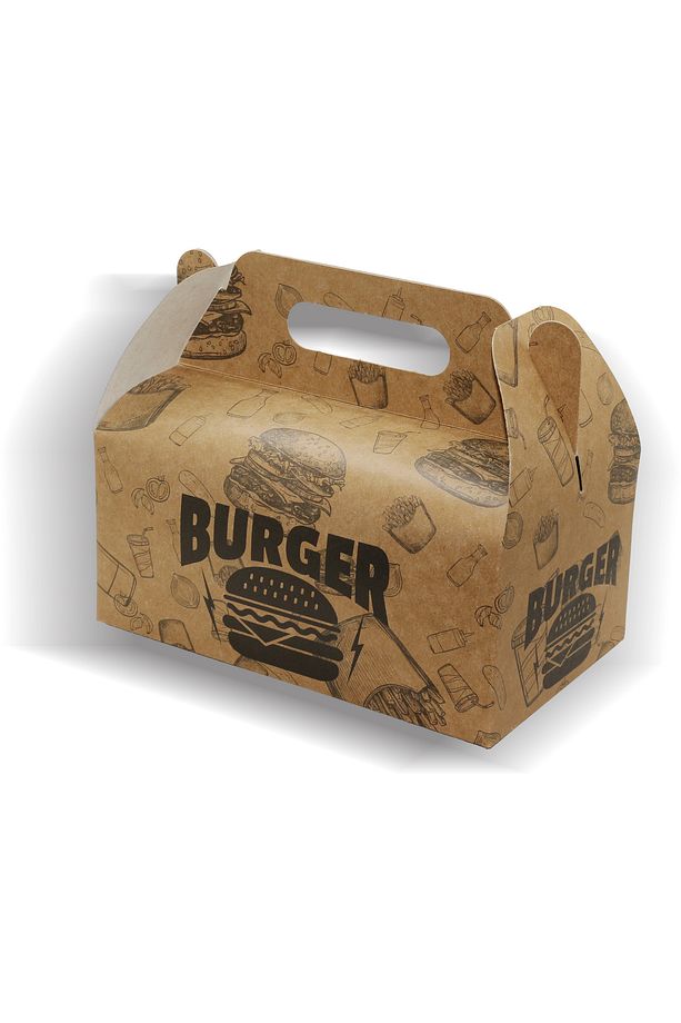Hamburger Taşıma Kutusu Baskılı 200 Adet - 2