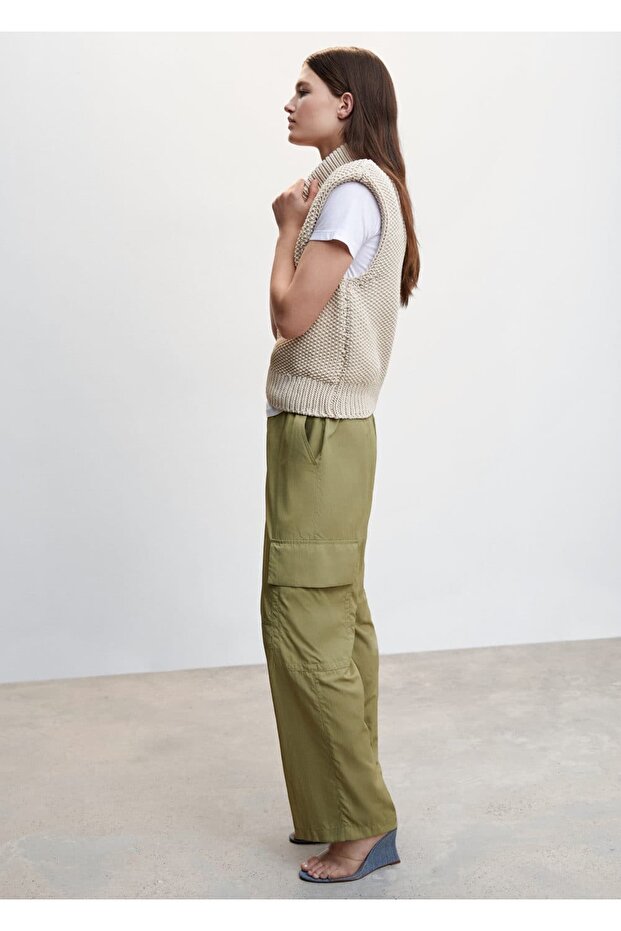 Cepli Kadın Kargo Pantolon - 8