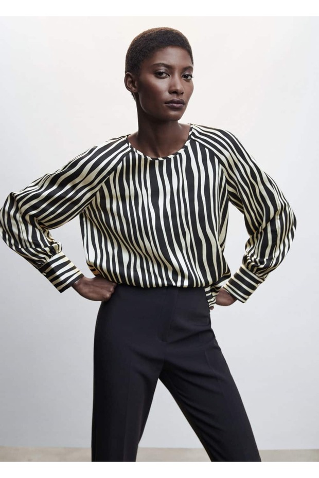 Hayvan Desenli Bluz - 1