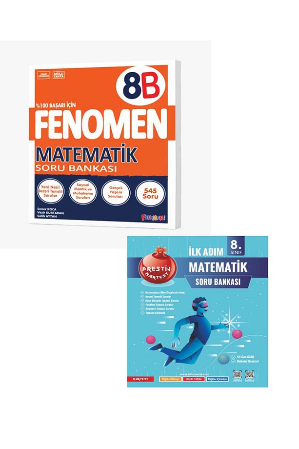 2024 lgs 8. Sınıf Prestij İlk Adım Matematik + FENOMEN Matematik Soru Bankası (B) - 1