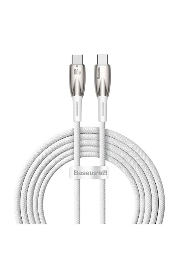 Glimmer Series 100w 200 Cm Pd Type-c Şarj Kablosu Beyaz - 1