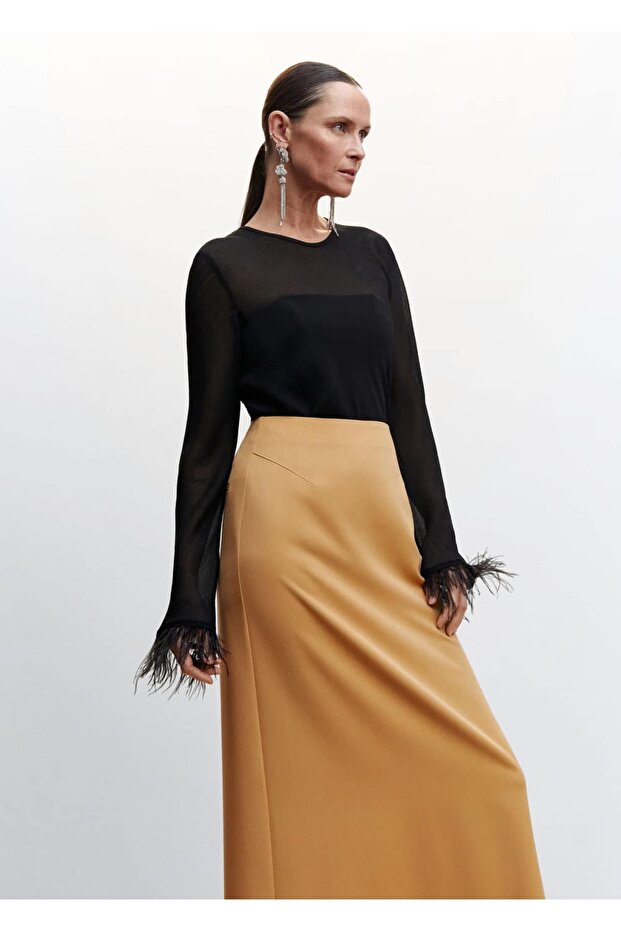 Dökümlü Uzun Etek - 5